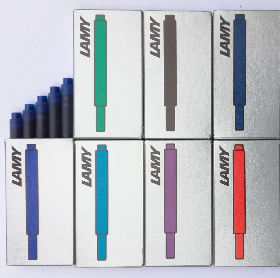 LAMY Tintenpatronen T10 blau, schwarz, rot, grün, lila, türkis, dunkelblau T 10