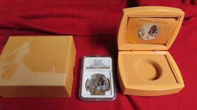 Fiji 2013 Silver $2 Dogs & Cats My Best Friend Basset Hound 999 1Oz NGC PF 69 - Image 1 of 4