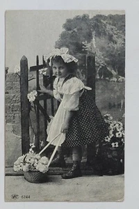 85272 Cartolina - Bambina - VG 1917 - Picture 1 of 4