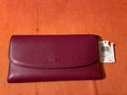 Fuchsia Coach Wallet - Pebble Texture - Nwt - Checkbook Cover Included