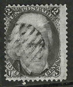 Sc #73 Blackjack GrId Cancel 2 Cent Jackson 1861-62 Civil War US 39F11 - Picture 1 of 2