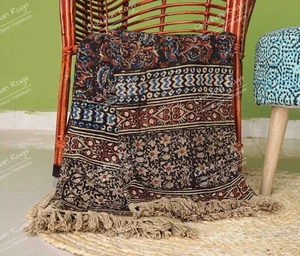 Throw Blanket, Organic Cotton Throw, Bedspread Queen, Bed Cover, King, Boho - Picture 1 of 7
