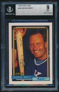 1992 O-Pee-Chee #620 George Brett BGS 9 Mint