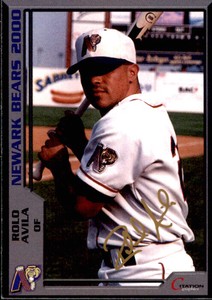 2000 Newark Bears Citation Graphics #2 Rolo Avila Torrance California CA Card