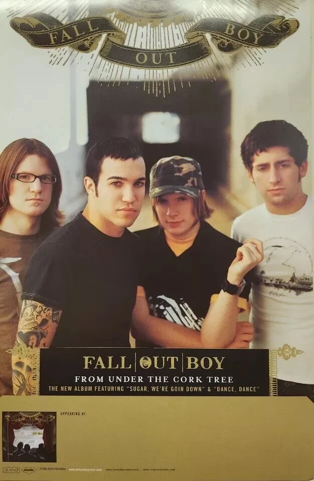 FALL OUT BOY "FROM UNDER THE CORK TREE" U.S. PROMO POSTER - Alt Rock / Pop Music - Image 1 of 1