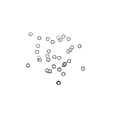 Cuentas espaciadoras de acero inoxidable 3 mm x 3 mm - tono plata - 500 cuentas - FD866 Foto 1 de 3