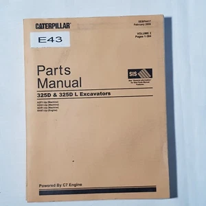CATERPILLAR 32D 325D L Excavators Parts Manual Powered by C7 Engine Volume 1 - Picture 1 of 7