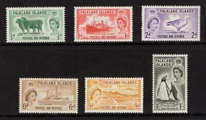 Falkland Islands QE 2 1955-7 Definitives mint lightly hinged (2024/10/16#02) - Picture 1 of 2