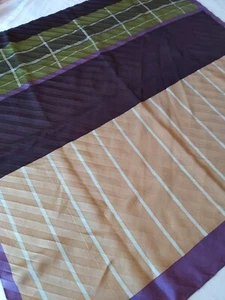 Multicolor pruple, green, brown scarf wrap shawl - Picture 1 of 5