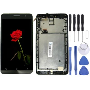 Fabricante de equipos originales de pantalla LCD para digitalizador Asus Zenfone 6 / A600CG conjunto completo con marco - Imagen 1 de 4