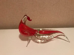 4M104 Pheasant bird, murano glass, USSR. Kyiv art glass factory - Picture 1 of 13