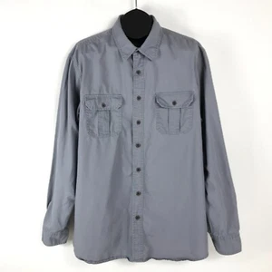 Eddie Bauer Langarm Hemd mit Knopfleiste Herren XL Tall grau 100% Baumwolle Outdoor - Bild 1 von 11