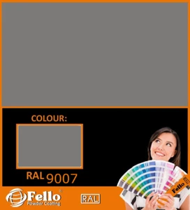 PULVERLACK Graualuminium Ral 9007 5kg Feine Struktur Beschichtungspulver - Bild 1 von 1