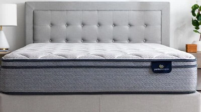 Serta Perfect Sleeper Charlotte Medium Plush Euro Top - Queen Size Mattress - Image 1 of 3