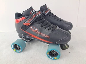 ROLLER DERBY M4 Viper Skates Speed Quad Roller Skates Red Black - Zoom Sure-Grip - Picture 1 of 15