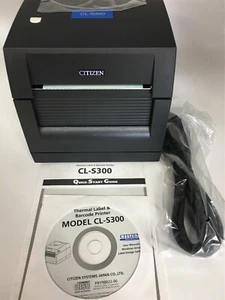 CITIZEN CL-S300UGNN DIRECT THERMAL BARCODE LABEL PRINTER 203DPI, USB NEW - Picture 1 of 7