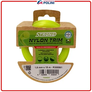 SABART STRONG FILO TONDO 1,6mm X 15m IN NYLON PER DECESPUGLIATORE TAGLIAERBA - Foto 1 di 1