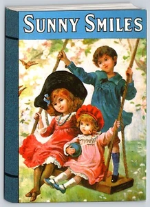 Postcard Sunny Smiles Book Children's Story Advertising Die Cut Swings - Picture 1 of 2