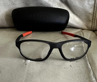 NEW - Oakley Crosslink OX8048-0456 Satin Grey Smoke 56/18 Eyeglasses - Image 1 of 4