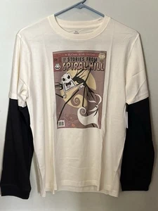 Youth 14/16 Graphic Long Sleeve TShirt The Nightmare Before Christmas Comic Book - Picture 1 of 2