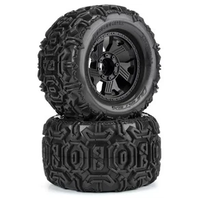 Duratrax DTX564510 Warthog 3.8"" All Terrain Tires Mounted on Ripper Black 8x32 - Picture 1 of 5