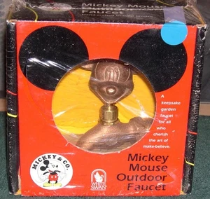 Solid Bronze Mickey Mouse Outdoor Faucet, White Swan/Mickey & Co. - Picture 1 of 1