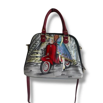 Anuschka Roman Dreams Scooter Pequeño Multi Compartimento Cartera Bloqueador RFID Foto 1 de 4