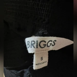 NWOT Briggs Women's Linen Blend black Pant S M - Picture 1 of 7