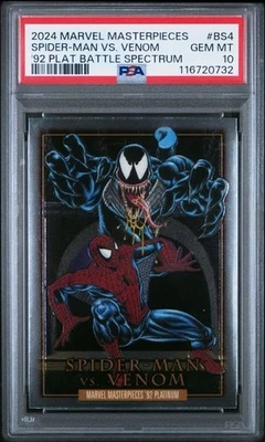 2024 Masterpieces '92 Platinum Battle Spectrum Spider Man vs Venom #BS4 - PSA 10 - Image 1 of 2