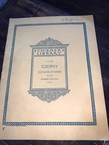 Biblioteca de Clásicos Musicales de Schirmer Vol. 402 Czerny Octave-Studies - Imagen 1 de 1