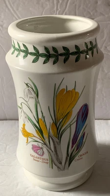 Jarrón de utensilios Portmeirion "El Jardín Botánico" 8,5" azafrán/gota de nieve Foto 1 de 4