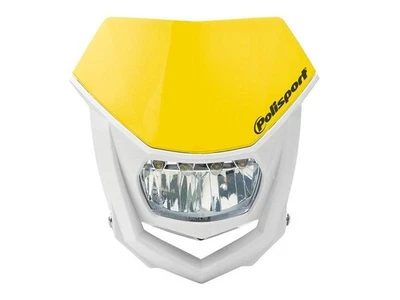Lichtmaske Halo Led Verkleidung Lampenmaske headlight universal gelb-weiß - Bild 1 von 4
