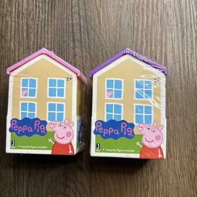 Peppa Pig Mini Figura Casa Misteriosa Lote De 2 Bolsa Ciega Sellada Sorpresa Nueva Foto 1 de 4