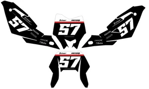Number Plate Graphics for Husqvarna TC TE 450 511 2008 2009 2010 Serenity Custom - Picture 1 of 1