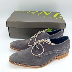 Jones Bootmaker Suede Derby Shoes UK8 Mens Grey Leather Oxfords in Box FLT20-CD - Picture 1 of 8