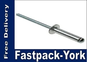 3.2 x 12, ALUMINIUM STANDARD DOME HEAD POP RIVETS, Qty 350 No - Picture 1 of 1