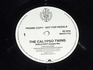 THE CALYPSO TWINS - World Party - UK 3-track 12" DJ PROMO Single   - Bild 1 von 1