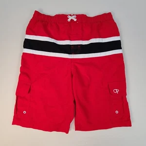 Ocean Pacific Swim Trunks Boys 2XL XXL Red Board Shorts Bathing Suit Youth Kids - Picture 1 of 8
