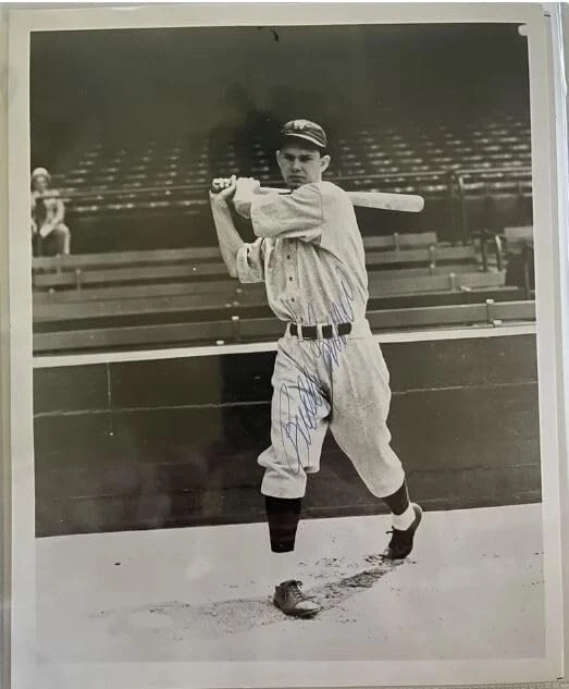Buddy Lewis (d. 2011) Signed Autographed Vintage 8x10 Photo Washington Senators - Image 1 of 1