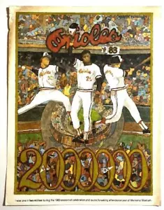 BALTIMORE ORIOLES ~ 1983 Mini-Poster, Fan-Wertschätzungsthema - Bild 1 von 1
