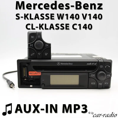 Mercedes Audio 10 CD MF2199 MP3 AUX-IN W140 Radio S CL Klasse C140 Autoradio - Bild 1 von 4