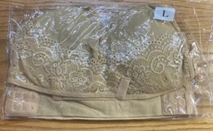 Sujetador push up nude grande para mujer sin aros - Imagen 1 de 3