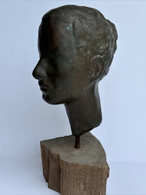 EGON WEINER SCULPTURE BRONZE METAL WOMAN FEMALE MODEL LISTED FAMOUS ANTIQUE WPA - image 1 of 4