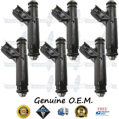 Genuine Improved Atomization Ford 6x Fuel Injectors XF2E-C4B Windstar Mustang V6 - Image 1 of 4