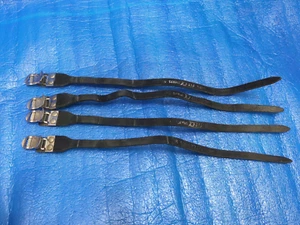 MKS Fit-alfa Sports NJS Leather Black Toe Straps Two Pairs Free Postage - Picture 1 of 5