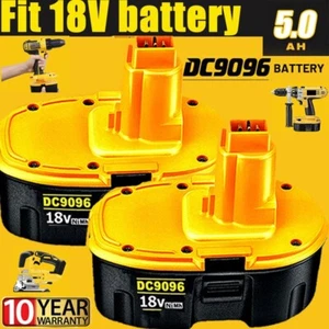 2-Pack DC9096 DW9095 DW9096 DW9099 18 Volt Battery for DeWALT NEW replacement - Picture 1 of 13