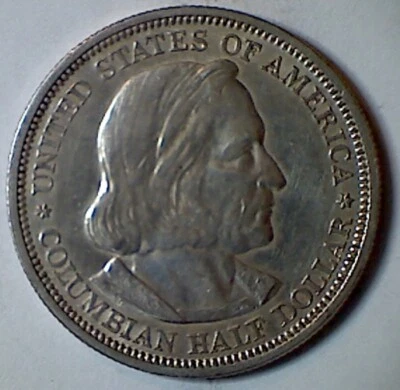 1893 Columbian Exposition Commemorative 50¢ Half Dollar 90% Silver S61 - Image 1 of 2