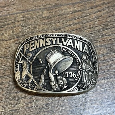 VTG Award Design Metals Pennsylvania Liberty Bell Belt Buckle - Image 1 of 3