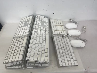 Apple Keyboards and Mice - 11x A1243, 1x A1048, 3x A1152 - LOT-For parts - Image 1 of 4