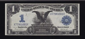 US $1 Black Eagle Silver Certificate Teehee/Burke FR 233 XF (661) - Picture 1 of 2